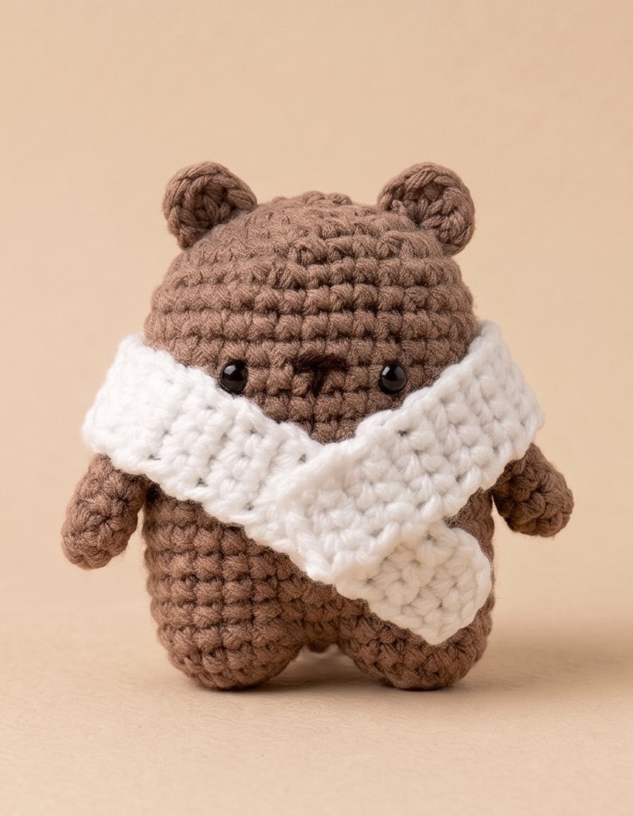 Blossom Bear handmade crochet amigurumi by aarttsii