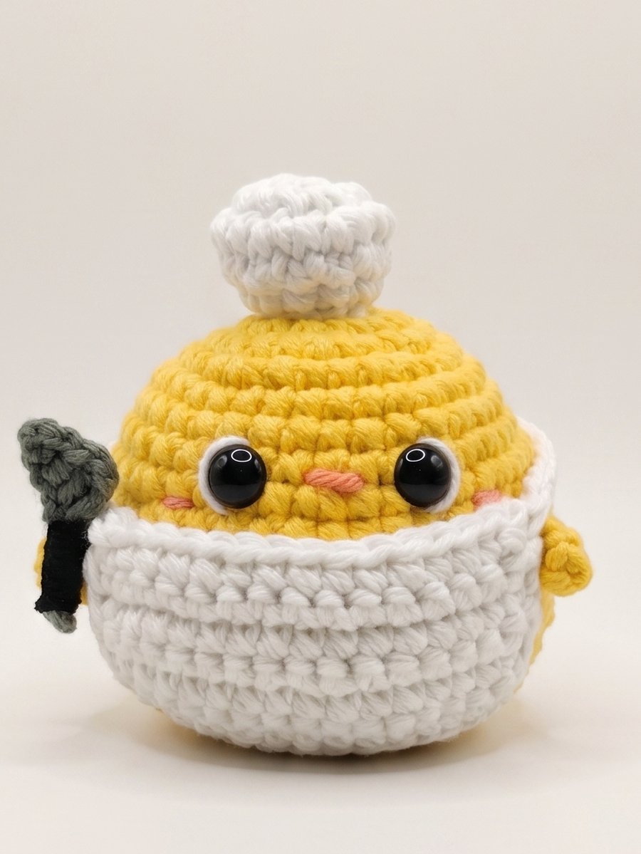 Chef Chick handmade crochet amigurumi by aarttsii